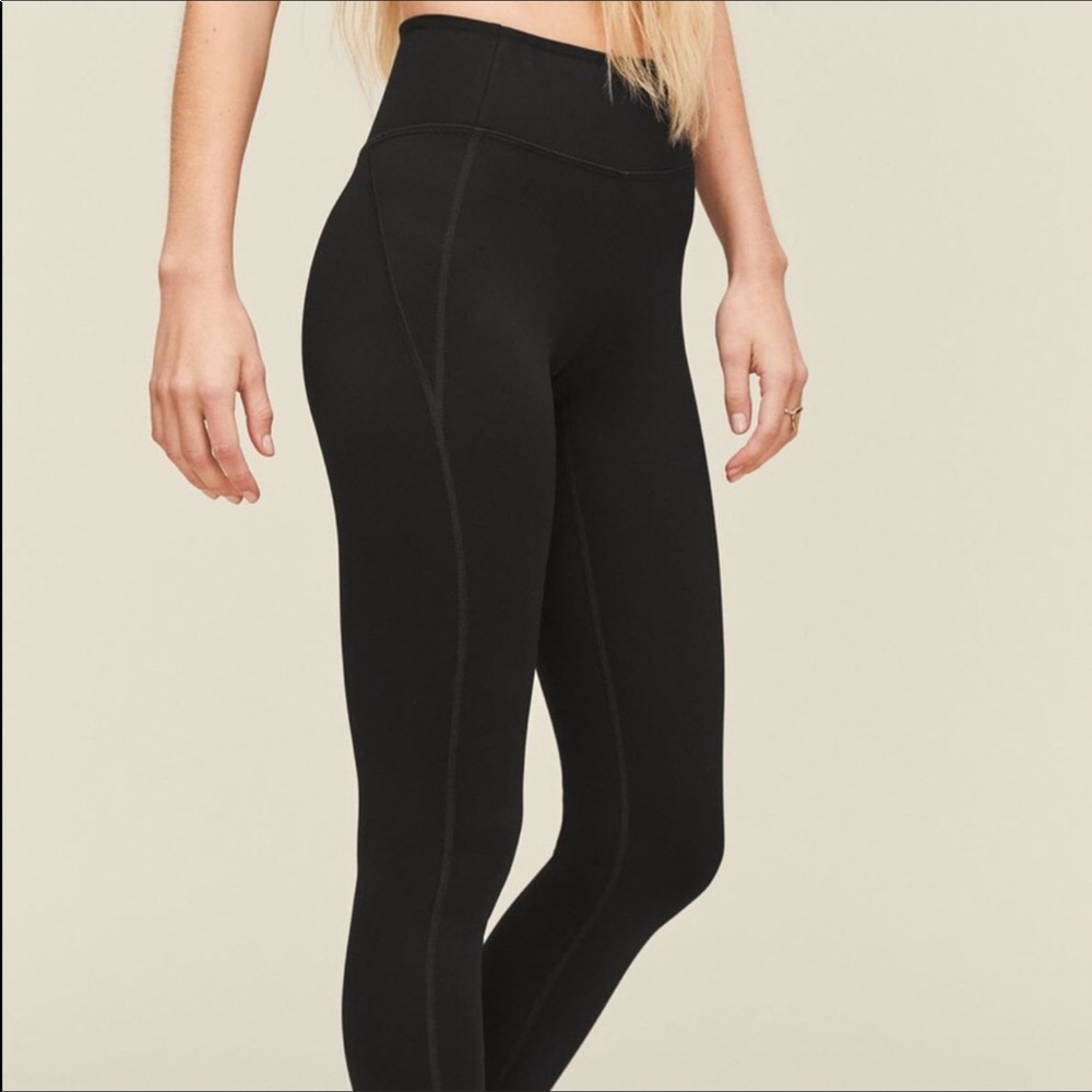 Girlfriend Collective Black Compressive Mid-Rise Legging